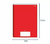 Caderno Brochura 80fls Stiff Slim Vermelho - comprar online