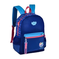 MOCHILA DE COSTAS STITCH AZUL ESCURO 17,5" TS24630