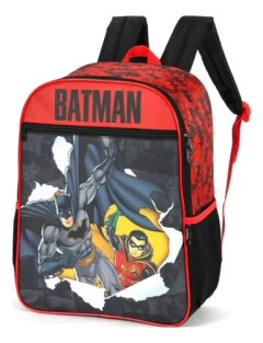 Mochila Escolar Infantil Luxcel Batman 10l Infantil Vermelho Personagens Vermelho