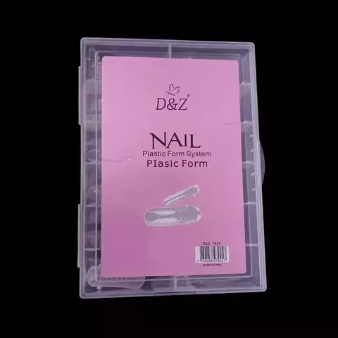Molde F1 Com Silicone 100 Unidades D&Z (para unhas côncava)