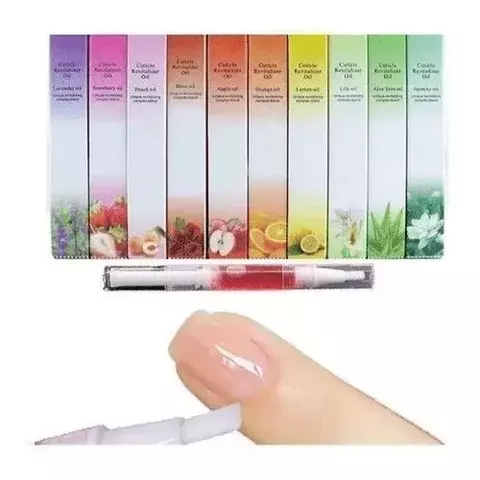 Caneta óleo hidratante de cuticula aroma de frutas