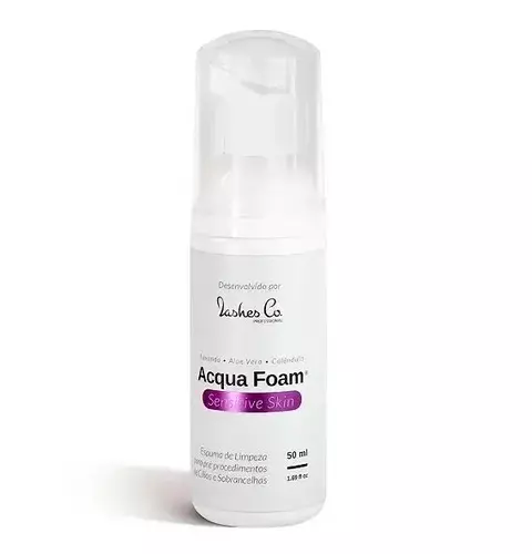 Espuma de limpeza Acqua Foam Sensitive Skin Lashes co 50ml - Peles sensiveis Aqua