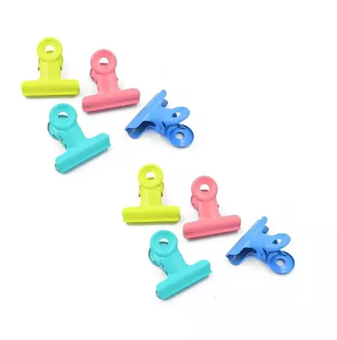 Presilha metal colorida grandes (3cm) kit 25 unidades