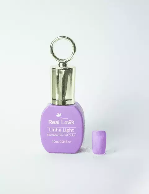 Esmalte em Gel com Tampa Chaveiro (Lilás) 10ml cor 121 - Real Love