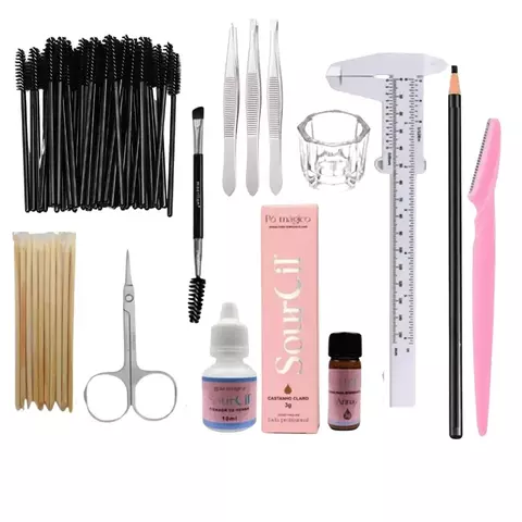 Kit iniciante designer de sobrancelhas