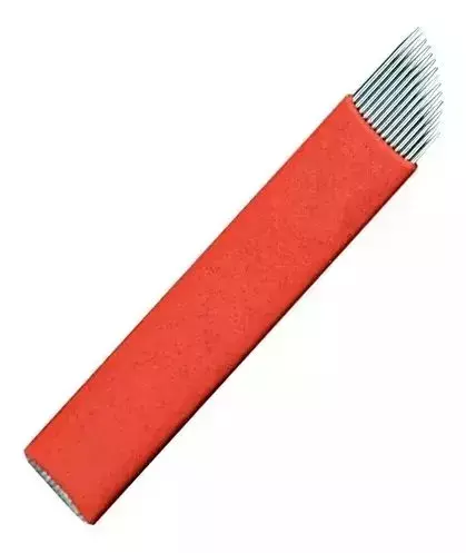Lamina chanfrada flex 0.18 para tebori micropigmentação