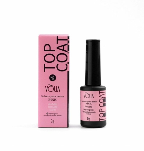 Top Coat Pink Volia 9g selante Rosado