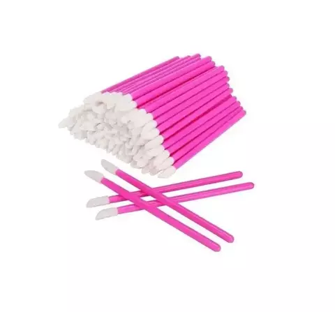 Lipbrush Rosa pink aplicador de batom 50 unidades