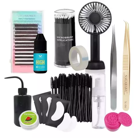 Kit iniciante Básico de extensão de cílios