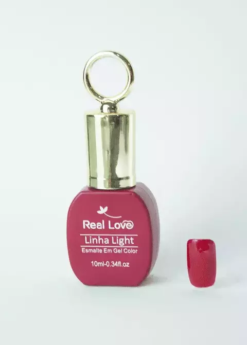 Esmalte em Gel com Tampa Chaveiro (Bordô) 10ml cor 156 - Real Love