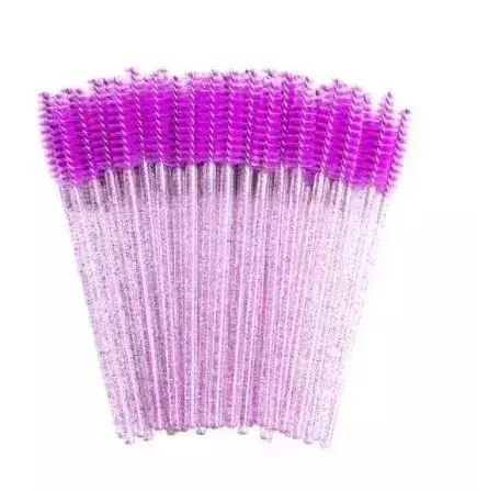 Escovinhas Roxo com glitter 50 unidades
