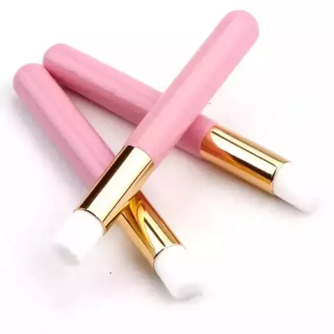 Pincel de higienização kit com 3 unidades Rosa