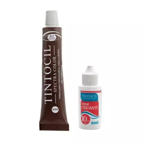 Tintura + oxidante 6.7 Marrom Chocolate Tintocil