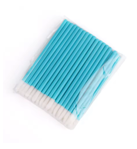 Lipbrush azul liso bastão aplicador de batom 50 unidades