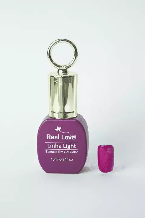 Esmalte em Gel com Tampa Chaveiro (Roxo) 10ml cor 074 - Real Love