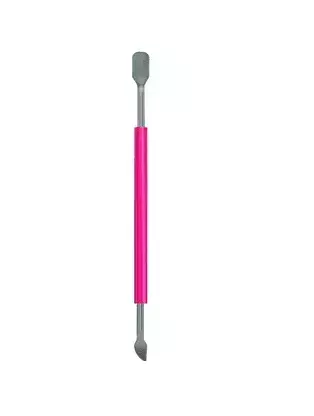Espátula com afastador duplo redondo aço inox com silicone 13cm
