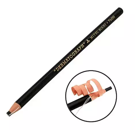 Lápis Mitsubishi dermatográfico preto 1 unidade