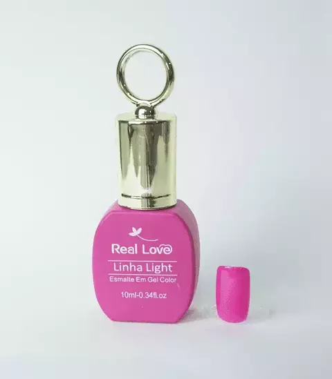 Esmalte em Gel com Tampa Chaveiro (Pink) 10ml cor 073 - Real Love