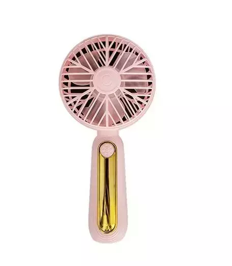 Ventilador Inova Rosa com Dourado
