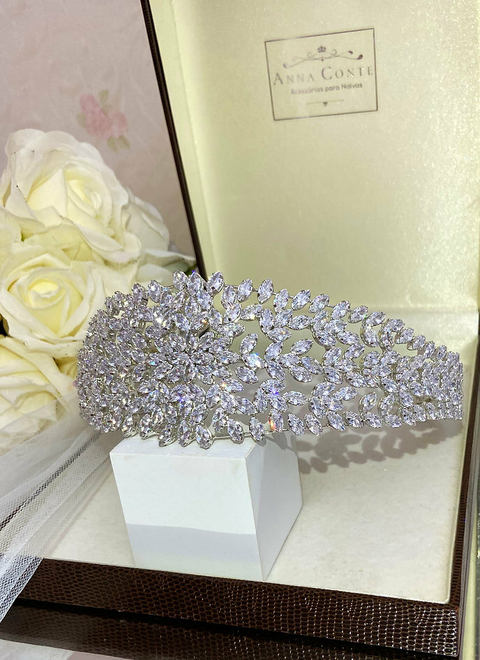 Tiara de Noiva Modelo Samira