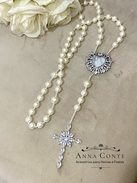 Terço de Noiva em Pérolas
