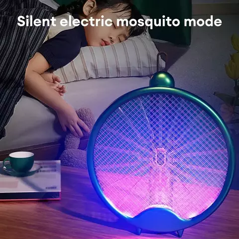 Raquete elétrica contra mosquitos, 3000v, mata-mosquitos, lâmpada recarregáve