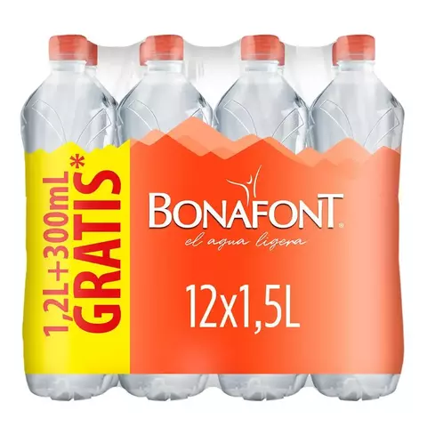 AGUA BONAFONT 1.5L 12PZ - comprar en línea