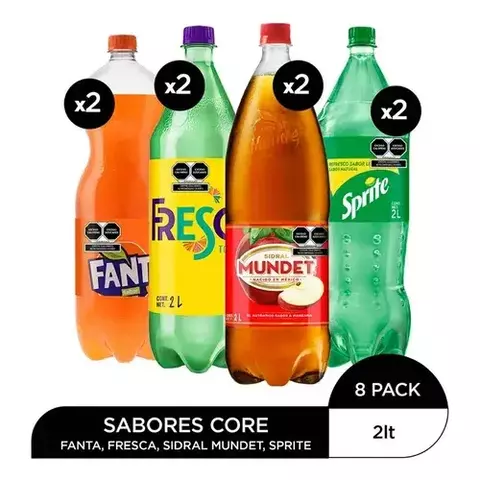 COCA SURTIDA 2L 8PZ - comprar en línea