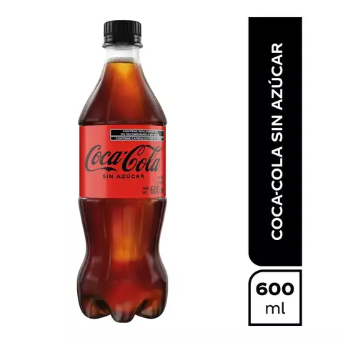 COCA SIN AZUCAR 600ML 12PZ - comprar en línea