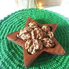 Trio Petisqueira de Natal em Madeira Teca - loja online