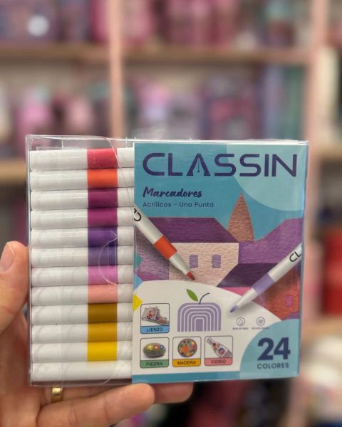 MARCADORES PUNTA PINCEL FINITOS X 24 COLORES!