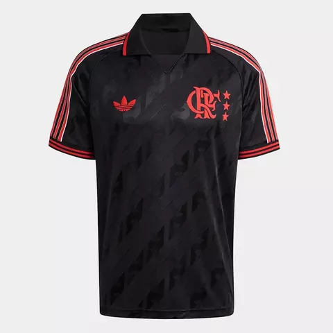 Camisa Flamengo Lifestyler 25/26 Adidas Masculina - Preto - comprar online