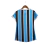 Camisa Grêmio I 23/24 - Torcedor Umbro Feminina - Azul com listras pretas e brancas - FutWearImports