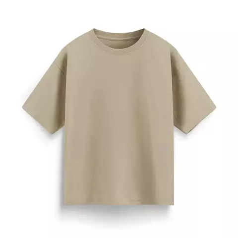 Remera oversize beige BASIC - comprar online