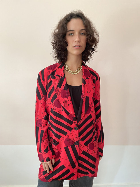 BLAZER ESTAMPA VERMELHA