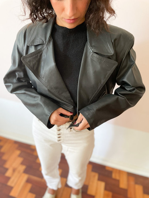 JAQUETA COURO MARIA BONITA