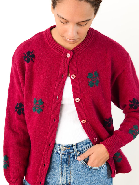 CARDIGAN BORDEAUX