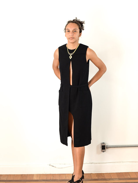 VESTIDO CREPE FENDA CHRISTOPHER KANE