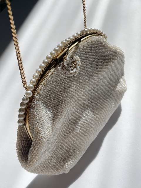 BOLSA BORDADA PEROLADA