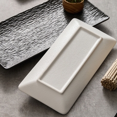 Prato de sushi retangular de cerâmica de alta qualidade e luxo - comprar online