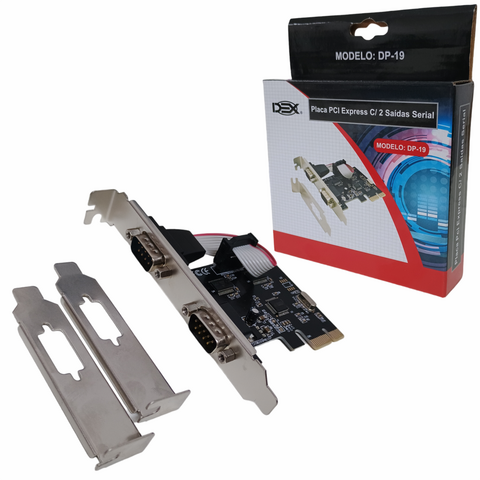 PLACA PCI-E C/2 SERIAL RS232 RS485 RS422 DEX DP-19