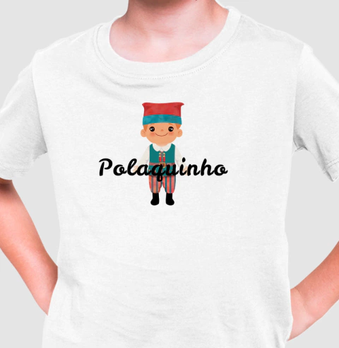 Camiseta Infantil Étnica Polonêsa do Polaquinho
