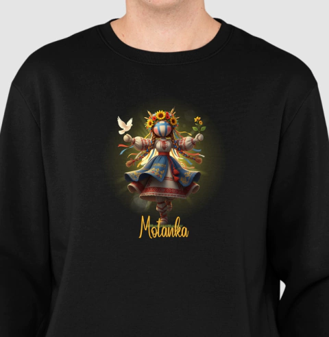 Moletom Sueter Étnico Ucraniano Motanka - Talismã Ucraniano
