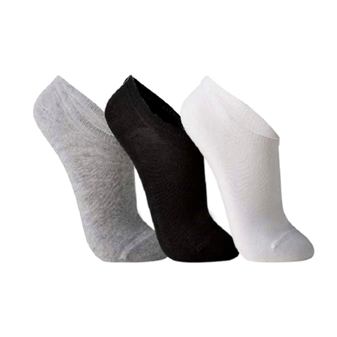 Kit 3 Meia ALGODAO Sapatilha Curta Lisa Basica Conforto Masculina 39 ao 43 Masculina