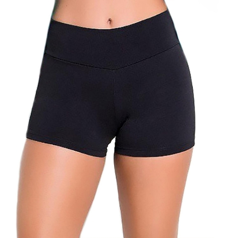 Shortinho Poliamida Fitness Curto Preto Básico Resistente Shorts Treino Ginástica Academia Feminino Mirage - comprar online