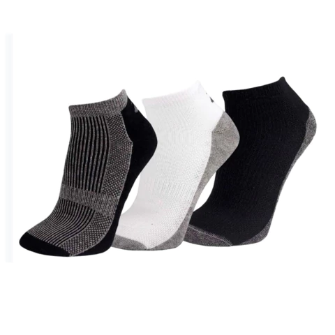 Kit 3 Meias Algodão Sapatilha Sola Atoalhada Cano Curto Selene - comprar online