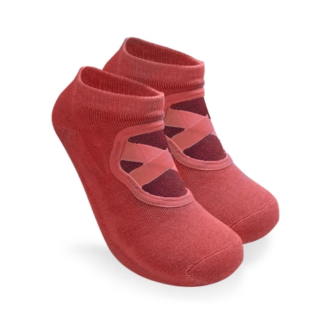 Meia Pilates Yoga Antiderrapante com Punho Sapatilha Atoalhada Viés - comprar online