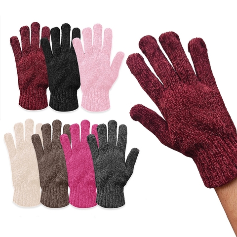 Luva de Lã GROSSA Casimira Inverno Lisa Macia e Confortável Quente Cores Preta Rosa Vinho Feminina Masculina Unissex