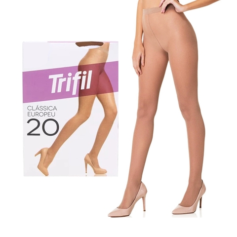 Meia Calça Fina Fio 20 Clássica TRIFIL Transparente Original com Elastano Feminina Translucida - comprar online
