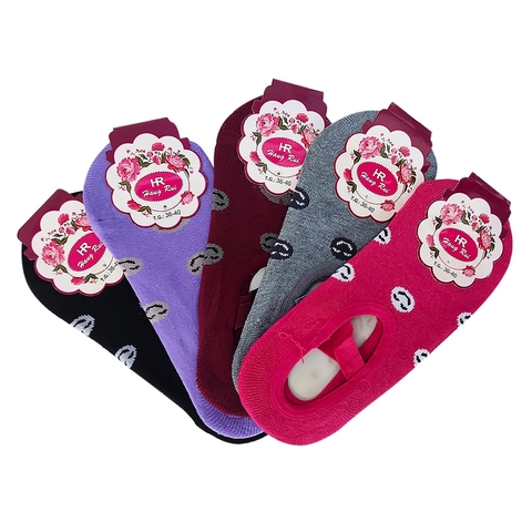 Meia Sapatilha Antiderrapante com Viés Feminina Estampada - comprar online